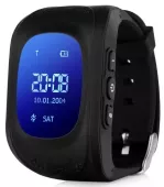 Смарт-часы Smart Baby W5 (Q50) с GPS трекером для приложения SeTracker Black