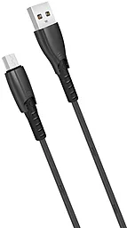 Кабель XO NB135 USB-A - micro USB 12w 2.4a 1м cable Grey - фото Кабель XO NB135 USB-A - micro USB 12w 2.4a 1м cable Grey