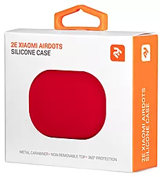 Силиконовый чехол 2E для Xiaomi Redmi AirDots Pure Color Silicone Red - миниатюра 3