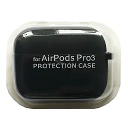 Cиликоновый чехол NICHOSI для Apple AirPods PRO 3 Black - фото Cиликоновый чехол NICHOSI для Apple AirPods PRO 3 Black