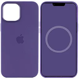 Чехол Apple Silicone case Magsafe and Animation для iPhone 12 Pro Max (6.7") Фиолетовый / Amethyst