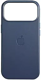 {"ru": "Чехол", "uk": "Чохол"} Leather Case with MagSafe для Apple iPhone 17 Pro  Blue