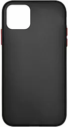 Чехол 1TOUCH Gingle Matte Apple iPhone 11 Pro Max Black/Red