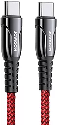 Кабель Joyroom S-1230K1 USB Type-C - Type-C 60w 3a 1.2м PD cable Red - фото Кабель Joyroom S-1230K1 USB Type-C - Type-C 60w 3a 1.2м PD cable Red