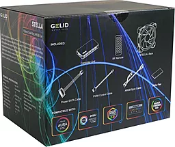 Система охлаждения GELID Solutions AMBER 5 ARGB Combo Bundle (5 вентиляторов) (RF-RGB-MP-01) - миниатюра 6