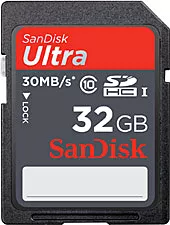 Карта пам'яті SanDisk SDHC 32GB Ultra Class 10 UHS-I (SDSDU-032G-U46)