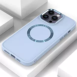 Чехол Epik Bonbon Metal Style with MagSafe для Apple iPhone 13 Pro Mist Blue - миниатюра 2