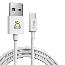 Кабель XoKo SC-007a WanderBear USB-A - Type-C 10.5w 1м cable White - фото Кабель XoKo SC-007a WanderBear USB-A - Type-C 10.5w 1м cable White