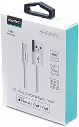 Кабель Choetech USB-A - Lightning 10.5w 1.8м cable White (IP0027WH) - мініатюра 7 Кабель Choetech USB-A - Lightning 10.5w 1.8м cable White (IP0027WH) - мініатюра 7