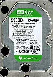 Жесткий диск Western Digital Caviar Green 3.5 500GB (WD5000AAVS_) - фото Жесткий диск Western Digital Caviar Green 3.5 500GB (WD5000AAVS_)