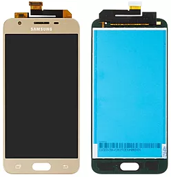 Дисплей Samsung Galaxy J5 Prime G570 з тачскріном, оригінал, Gold - фото Дисплей Samsung Galaxy J5 Prime G570 з тачскріном, оригінал, Gold