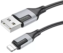 Кабель Borofone BX101 Creator USB-A - Lightning 12w 2.4a 1м cable Black - миниатюра 4 Кабель Borofone BX101 Creator USB-A - Lightning 12w 2.4a 1м cable Black - миниатюра 4