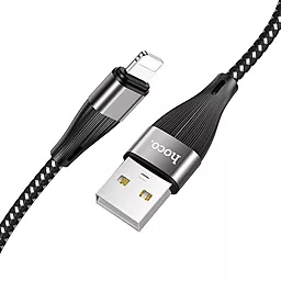 Кабель Hoco X57 Blessing USB-A - Lightning 12w 2.4a 1м cable Black - фото Кабель Hoco X57 Blessing USB-A - Lightning 12w 2.4a 1м cable Black