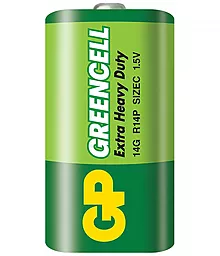 Батарейки GP C / 14G / R14P Greencell 1шт 1.5 V