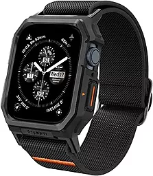 Чехол и ремешок Spigen для Apple Watch 4/5/6/7/8/9/SE (44/45 mm) - Lite Fit Pro, Matte Black (ACS07103)
