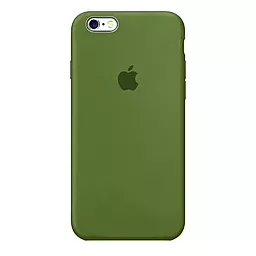 Чехол Silicone Case Full для Apple iPhone 6S Plus Army Green