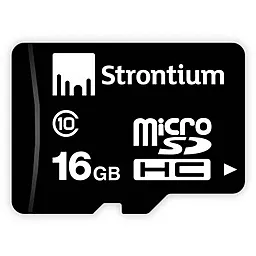 Карта пам'яті Strontium microSDHC 16GB Class 10 (SR16GTFC10R) - фото Карта пам'яті Strontium microSDHC 16GB Class 10 (SR16GTFC10R)
