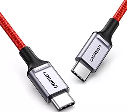 USB PD Кабель Ugreen US294 60W 3A USB Type-C - Type-C Male Cable Red (60186) - мініатюра 2