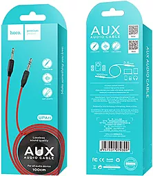 Аудио кабель Hoco UPA11 AUX mini Jack 3.5mm M/M Cable 1 м red - миниатюра 7