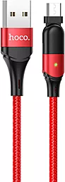 Кабель USB Hoco U100 Orbit micro USB Cable Red