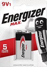 Батарейки Energizer 6LR61 (крона) MAX 1шт - фото Батарейки Energizer 6LR61 (крона) MAX 1шт