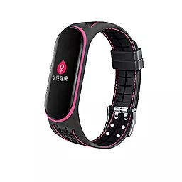 Сменный ремешок для фитнес трекера Lattice Style для Xiaomi Mi Smart Band 5/Mi Smart Band 6 (705163) Pink