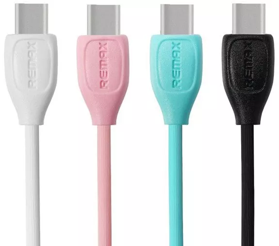 Кабель Remax Lesu USB-A - Type-C 12w 2.4a 1м cable Pink (RC-050a) - фото 2