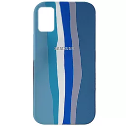 Чехол Epik Silicone Cover Full Rainbow для Samsung Galaxy A31 Голубой / Синий