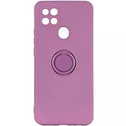 Чехол Epik TPU Candy Ring Full Camera для Oppo A15s, Oppo A15 Лиловый / Lilac Pride