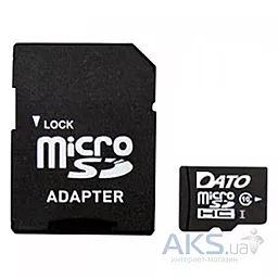Карта памяти Dato microSDXC 64GB Class 10 UHS-1 + SD-адаптер (DTTF064GUIC10AD)