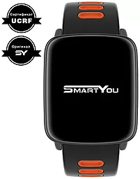 Смарт-часы SmartYou X1 Sport Black/Red (SWX1SBLR) - миниатюра 2