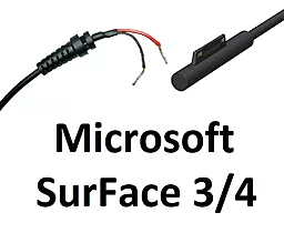 Кабель для блока питания ноутбука Microsoft 12 pin Surface book 3/4 до 4a Г-образный (cDC-Msf34-(6.3))