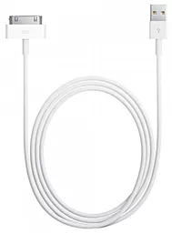 USB Кабель Apple 30-pin Dock Cable White - мініатюра 4