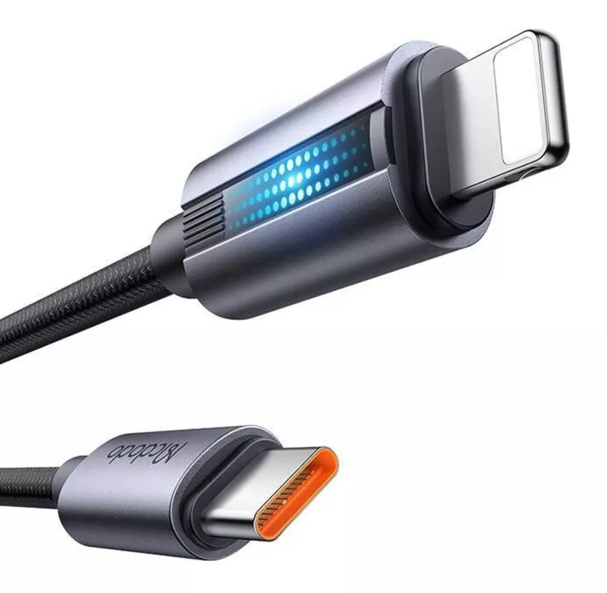 Кабель McDodo USB Type-C - Lightning 36w 3a 1.2м PD сable Black (CA-5710) - фото 4