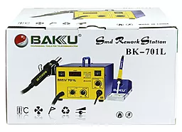Паяльна станція компресорна, двоканальна, комбінована термоповітряна, компактна Baku BK-701L (Фен, паяльник, 900М) - мініатюра 5