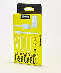 Кабель USB Inkax micro USB Cable White