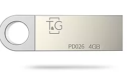 Флешка T&G Metal Series 4GB USB 2.0 (TG026-4G) Silver