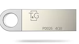 Флешка T&G Metal Series 4GB USB 2.0 (TG026-4G) Silver - фото Флешка T&G Metal Series 4GB USB 2.0 (TG026-4G) Silver