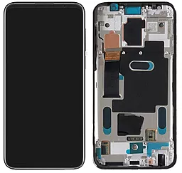 Дисплей Meizu 16, 16th (M882, N882) с тачскрином и рамкой, оригинал, Black - фото Дисплей Meizu 16, 16th (M882, N882) с тачскрином и рамкой, оригинал, Black