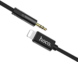 Аудио кабель Hoco UPA13 Aux mini Jack 3.5 mm - Lightning M/M Cable 1 м black - миниатюра 2