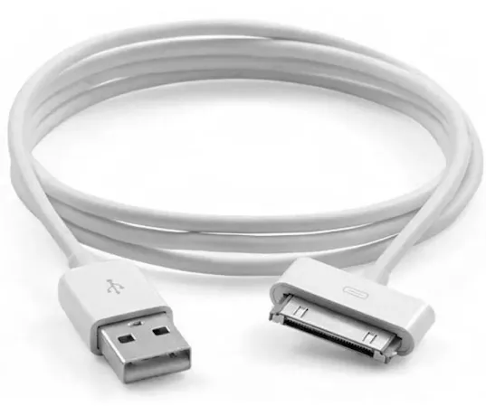 Кабель USB Apple 30-pin Dock Cable White - фото 4