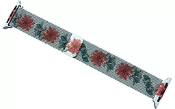 Ремінець ArmorStandart Milanese Loop Band для Apple Watch 38mm/40mm/41mm Flowers Fuchsia (ARM52959)