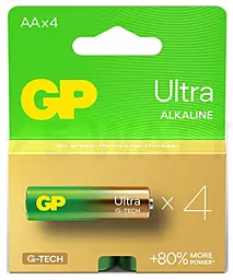 Батарейки GP AA (LR6) ULtra Alkaline 4шт - фото Батарейки GP AA (LR6) ULtra Alkaline 4шт