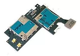 Шлейф Samsung Galaxy Note 2 N7100 с держателем SIM-карты и карты памяти Original