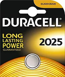 Батарейки Duracell CR2025 (DL2025) 1шт 3 V