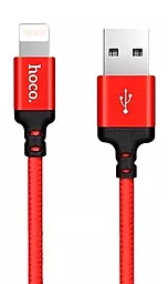 Кабель Hoco X14 Times Speed USB-A - Lightning 12w 2.4a 2м cable Red/Black - фото Кабель Hoco X14 Times Speed USB-A - Lightning 12w 2.4a 2м cable Red/Black