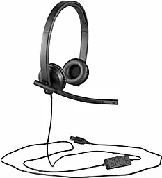 Навушники Logitech USB Headset H570e Stereo Black (981-000575) - мініатюра 3
