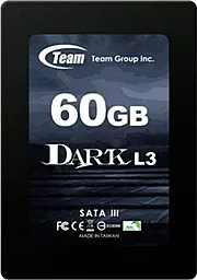 SSD Накопитель Team DARK L3 60 GB (T253L3060GMC104)