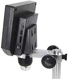 Мікроскоп цифровий з монітором 4.3" і штативом G600+ 600x 20-120 мм microSD 16Gb - мініатюра 3