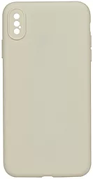 {"ru": "Чехол", "uk": "Чохол"} Epik Silicone Case Full Camera для Apple iPhone Xs Max Antique White
